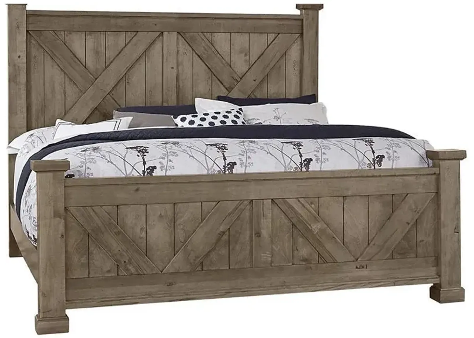 Queen Cool Rustic Bed