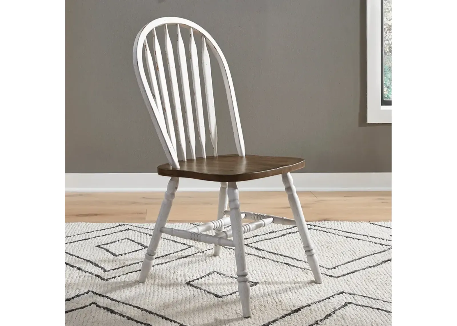 Carolina Crossing Windsor Side Chair - White