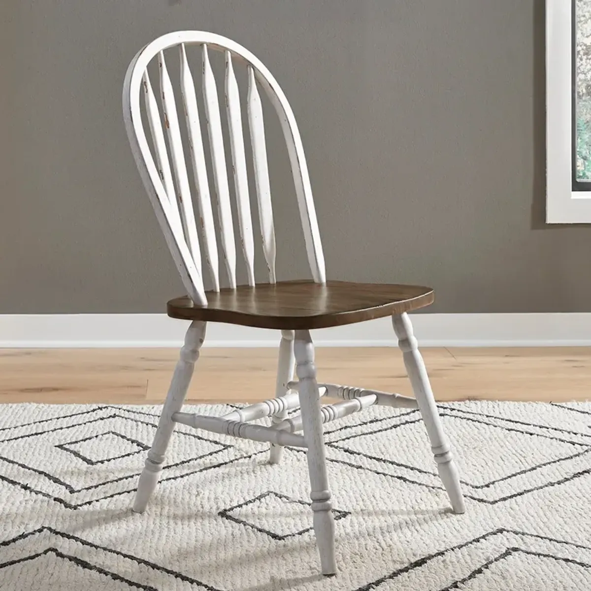 Carolina Crossing Windsor Side Chair - White