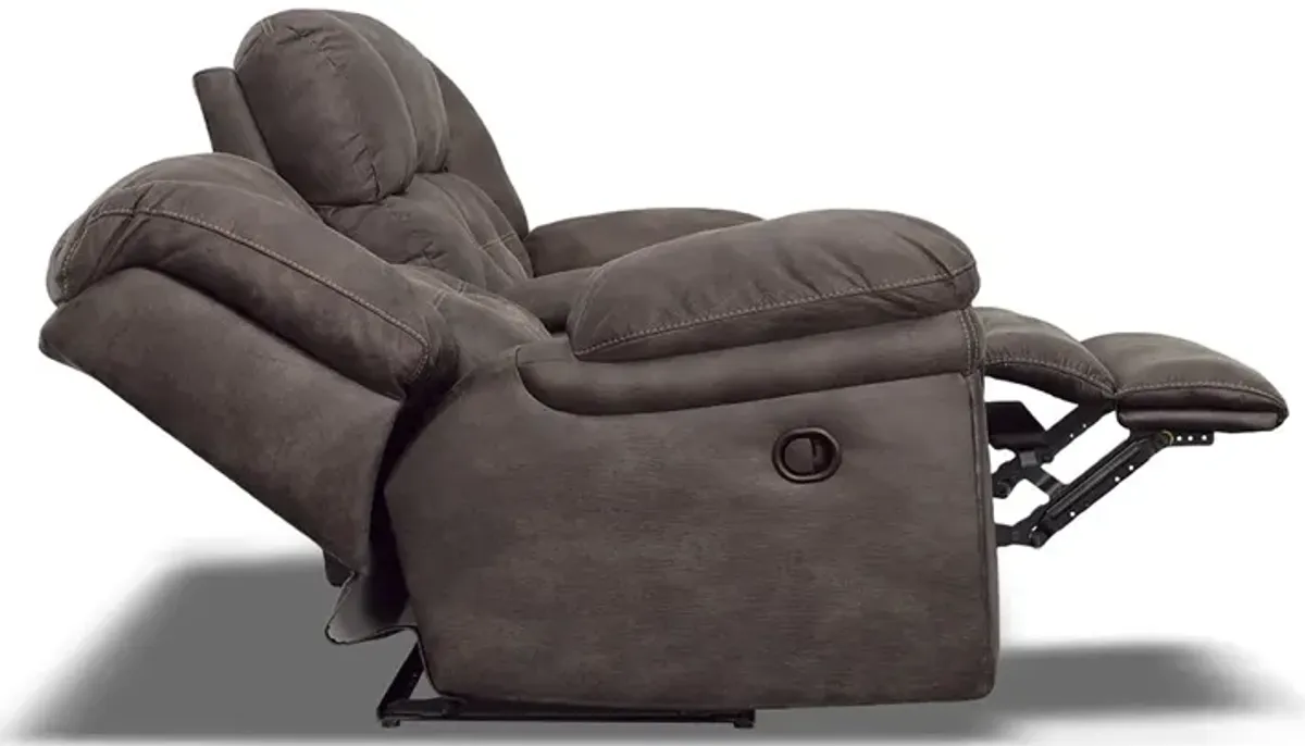 Power Recline Frontier Reclining Console Loveseat