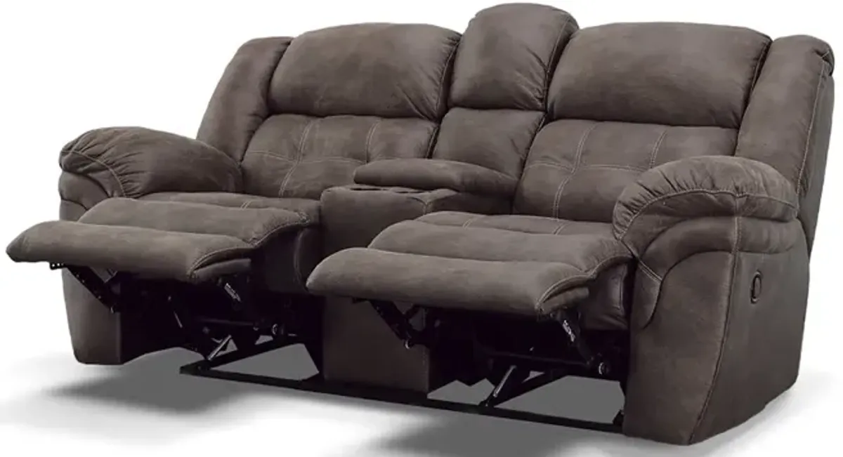 Power Recline Frontier Reclining Console Loveseat