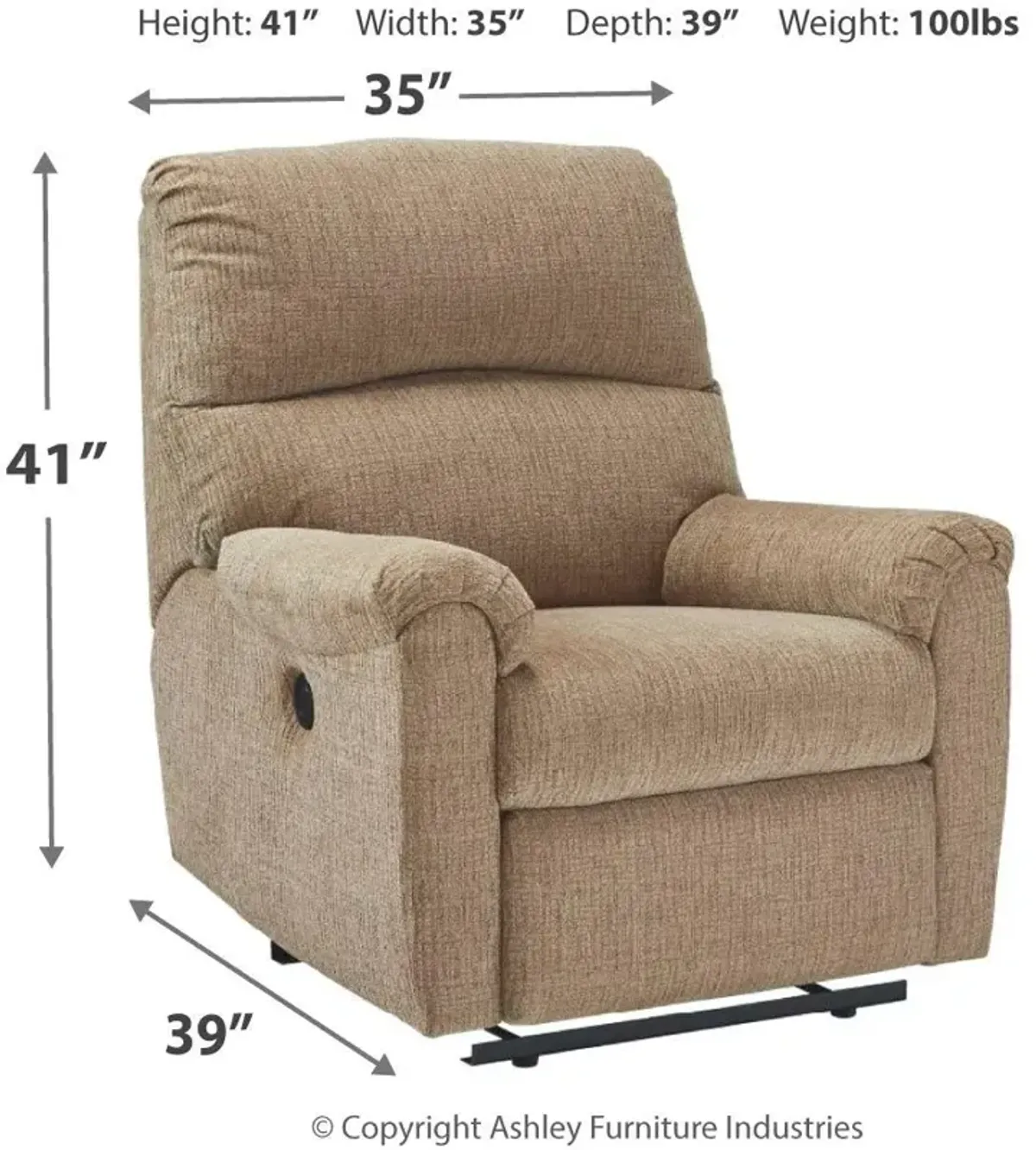 McTeer Mocha Power Recliner