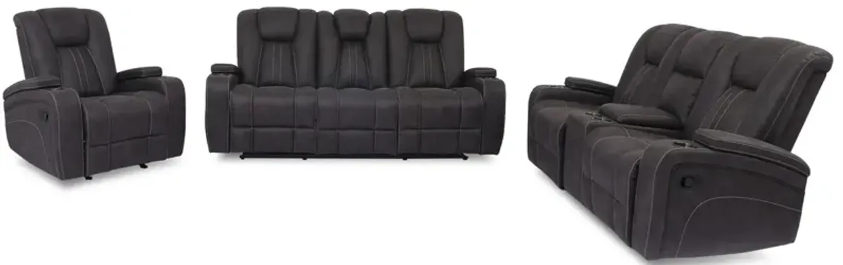 Cowboy Reclining Loveseat with Console