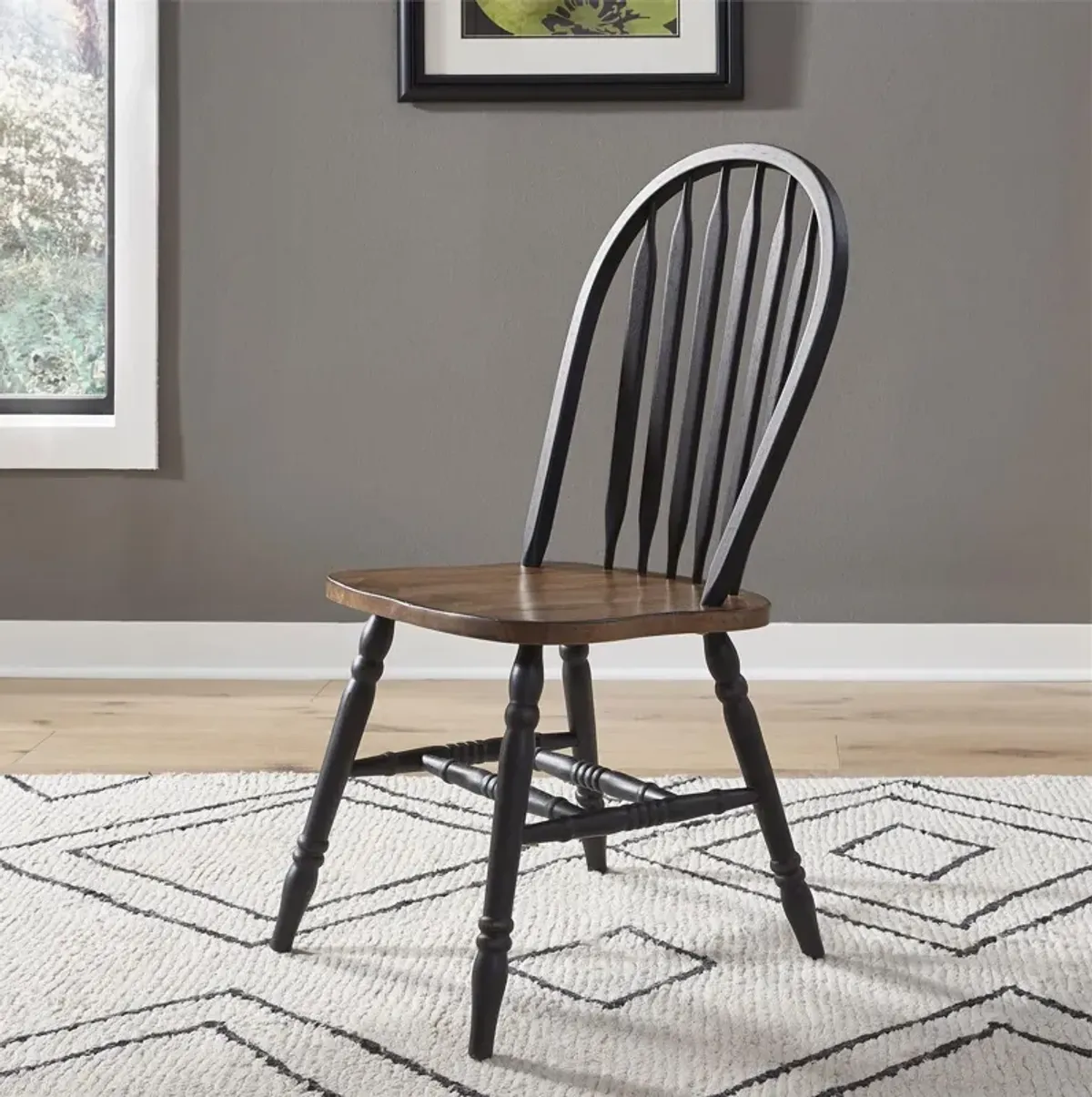 Table with Black Chairs Carolina Crossing Dining Set