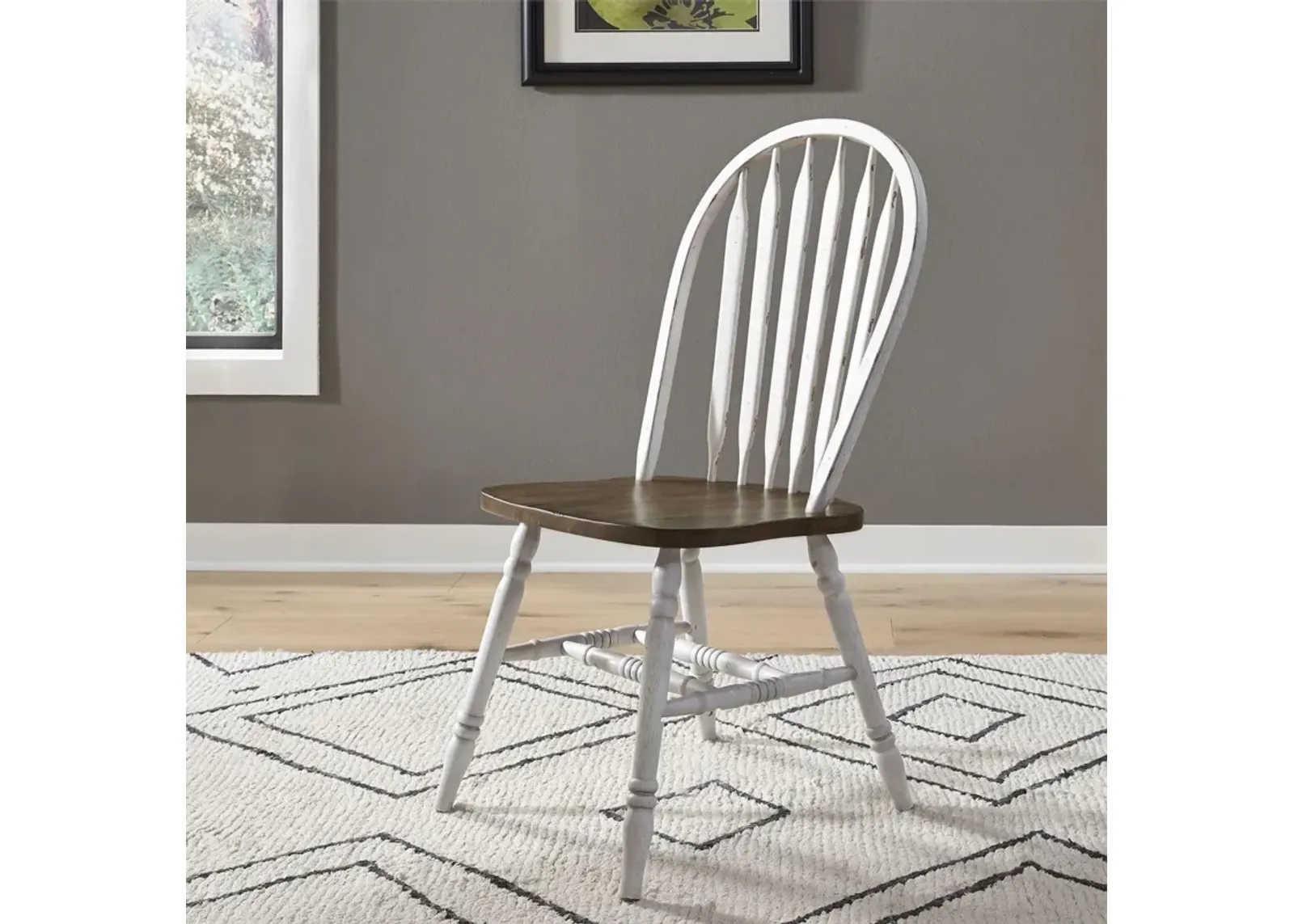 Table with White Chairs Carolina Crossing Dining Set