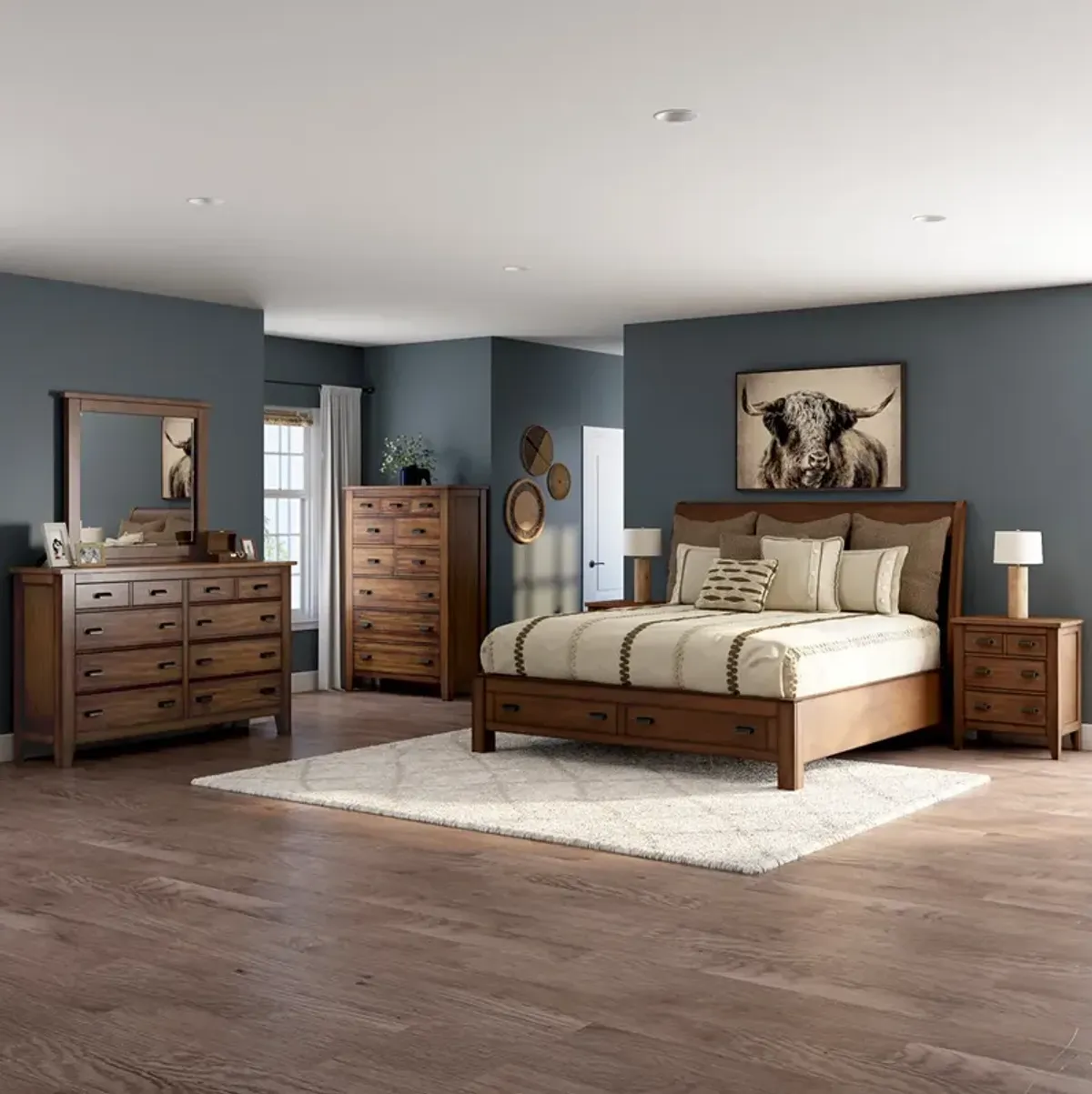 Queen Trembessi Storage Bed