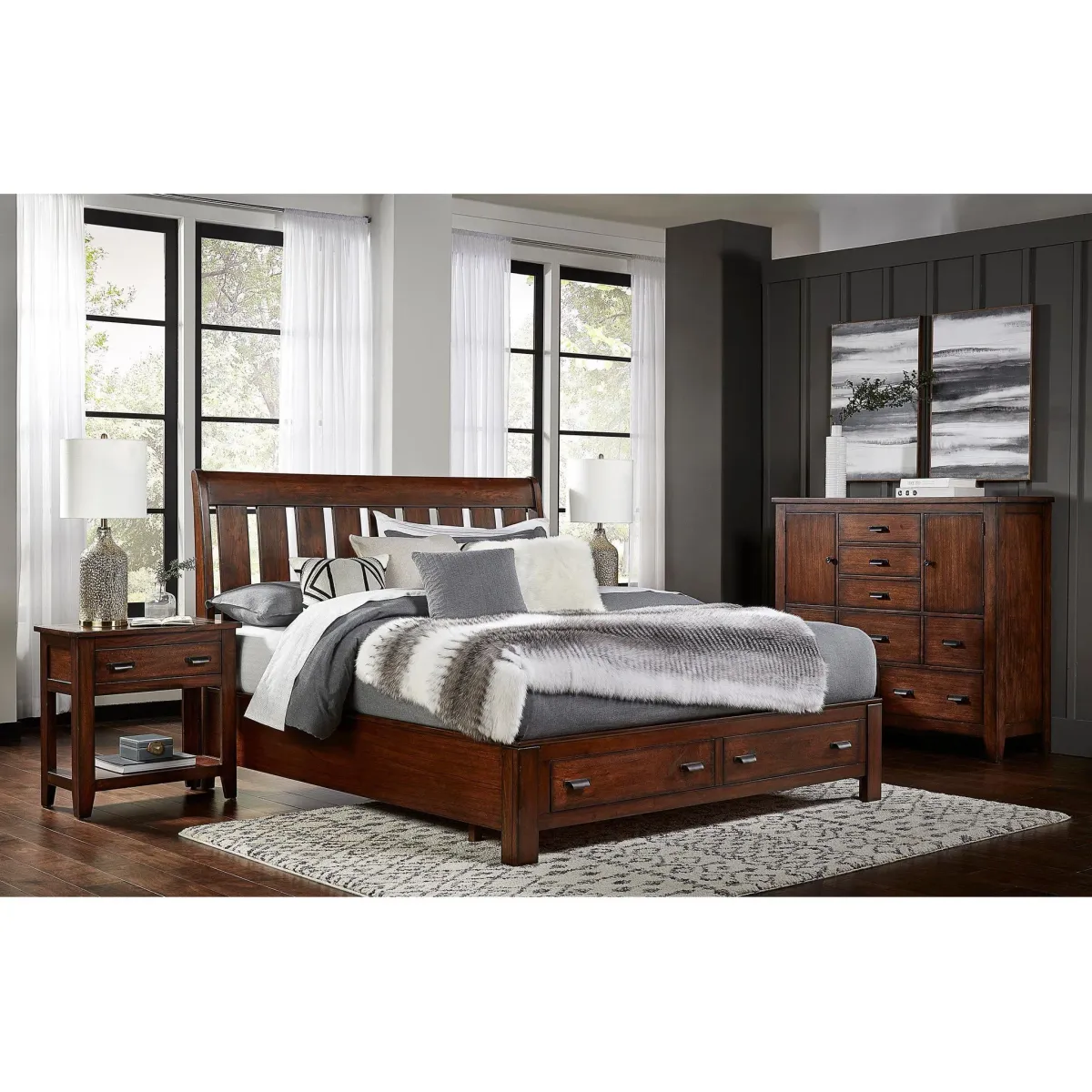 King Trembessi Storage Bedroom Group