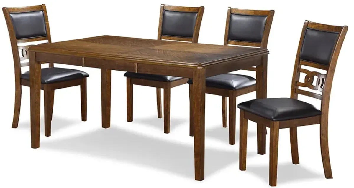 Gia Links Dining Set - Brown