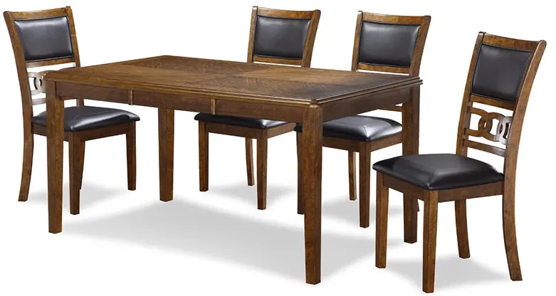 Gia Links Dining Set - Brown