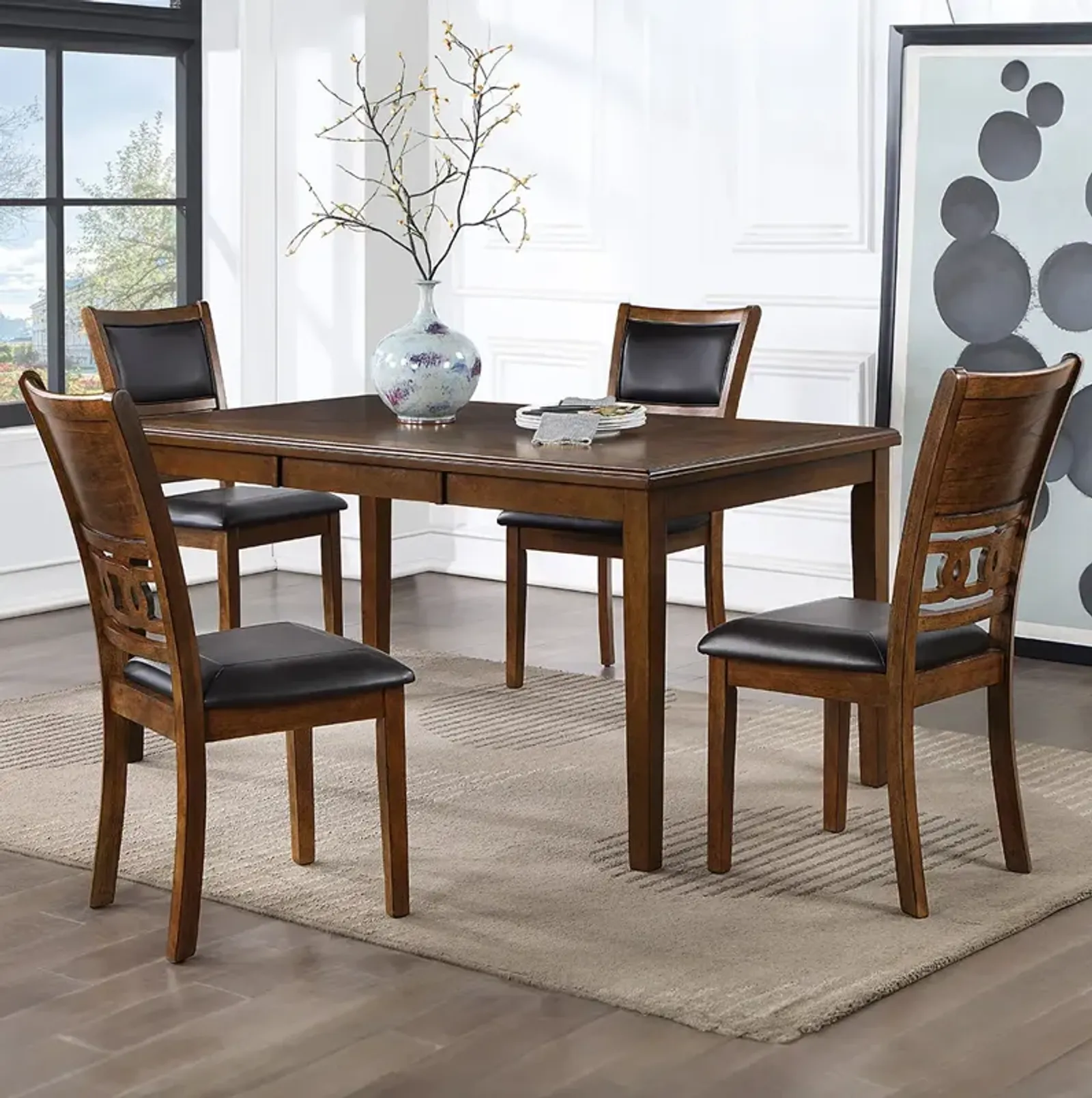 Gia Links Dining Set - Brown