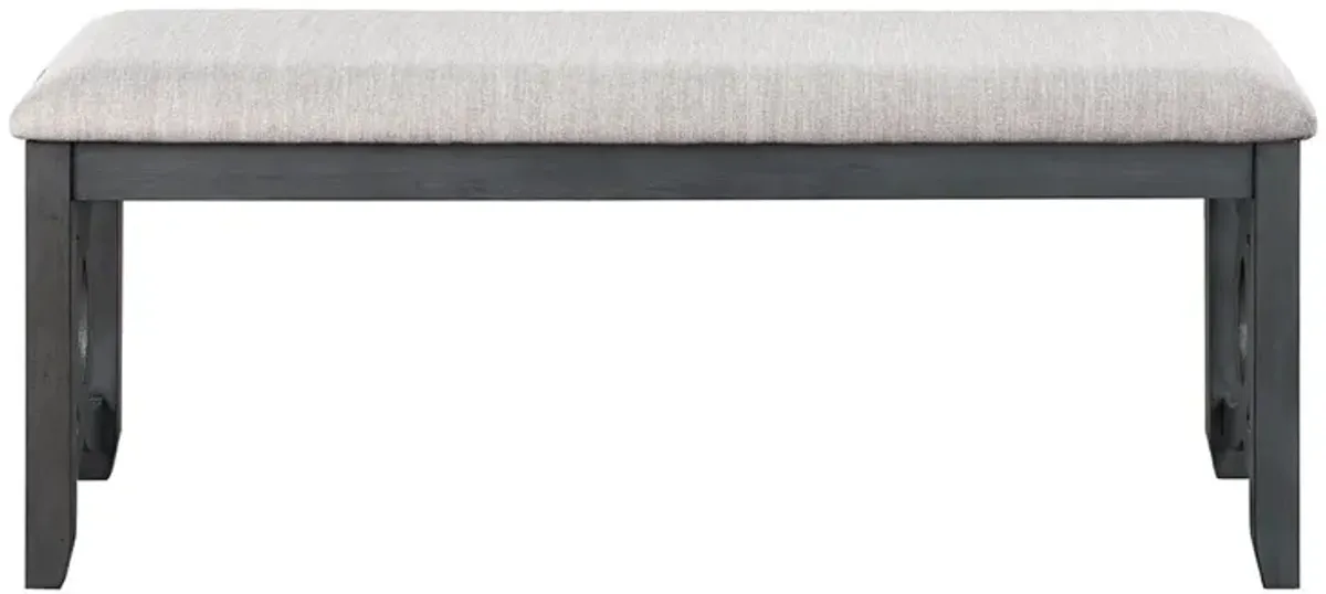 Gia Links Grey Dining Bench