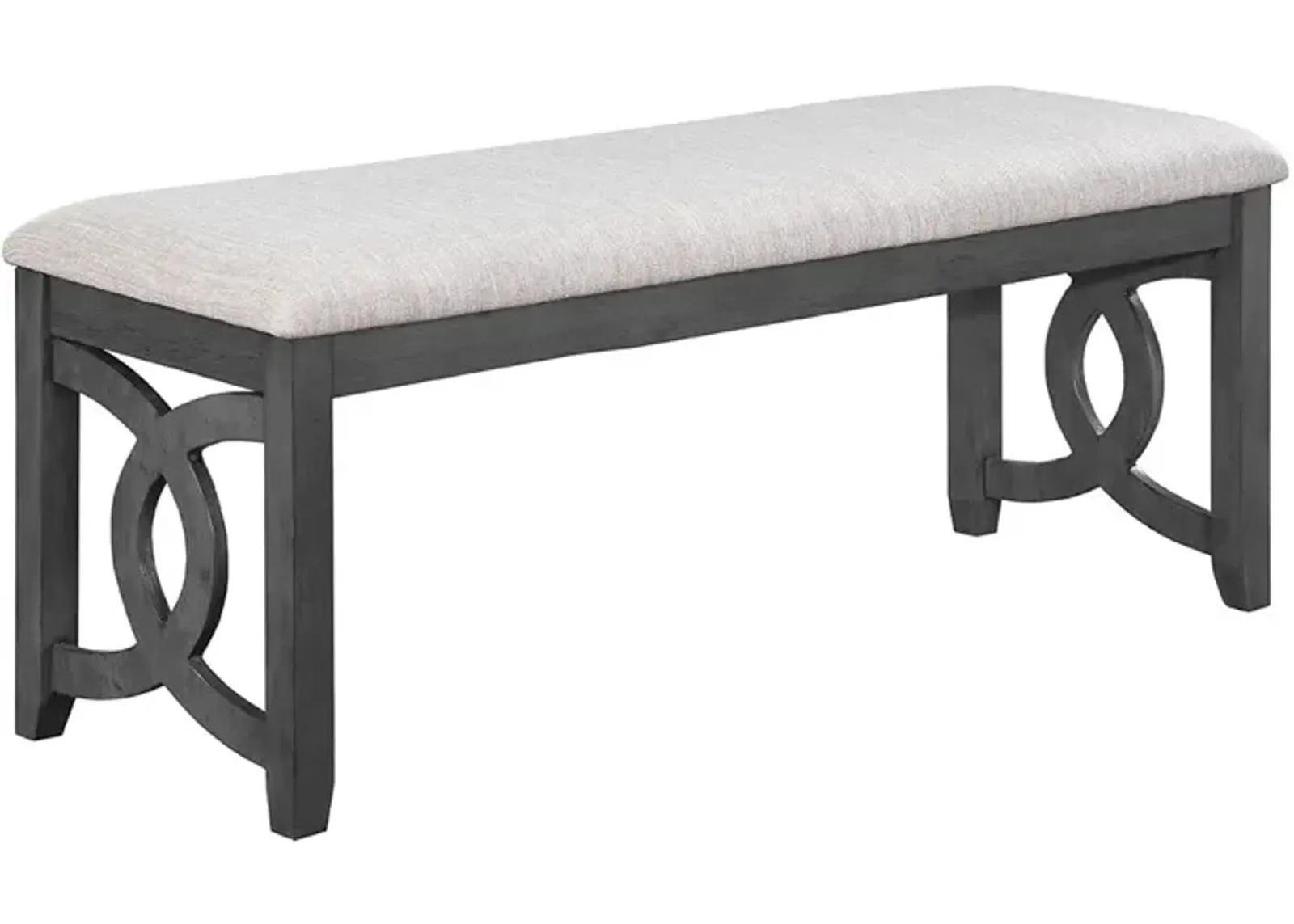 Gia Links Grey Dining Bench