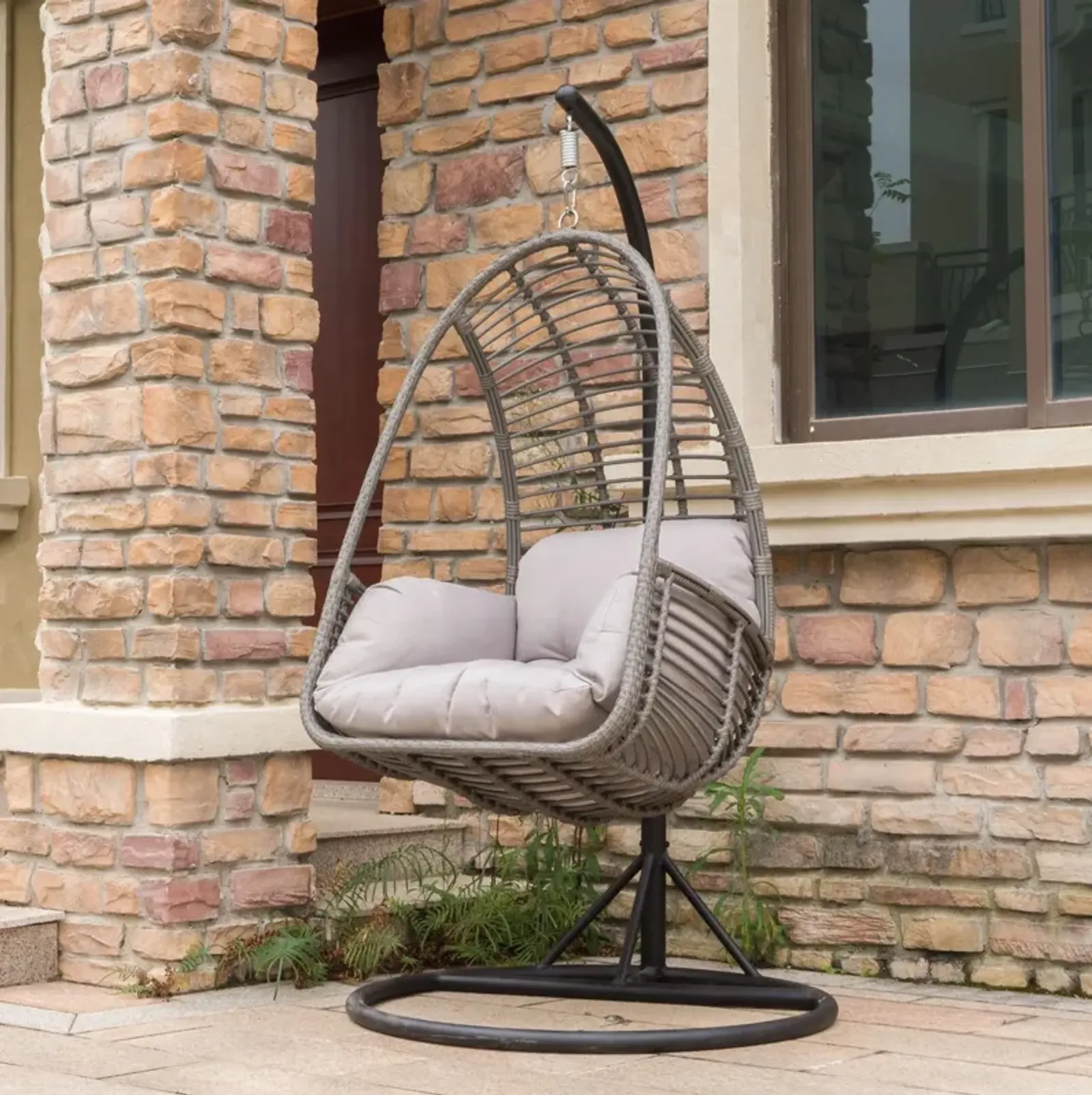 Hanging Basket Chair - Grey