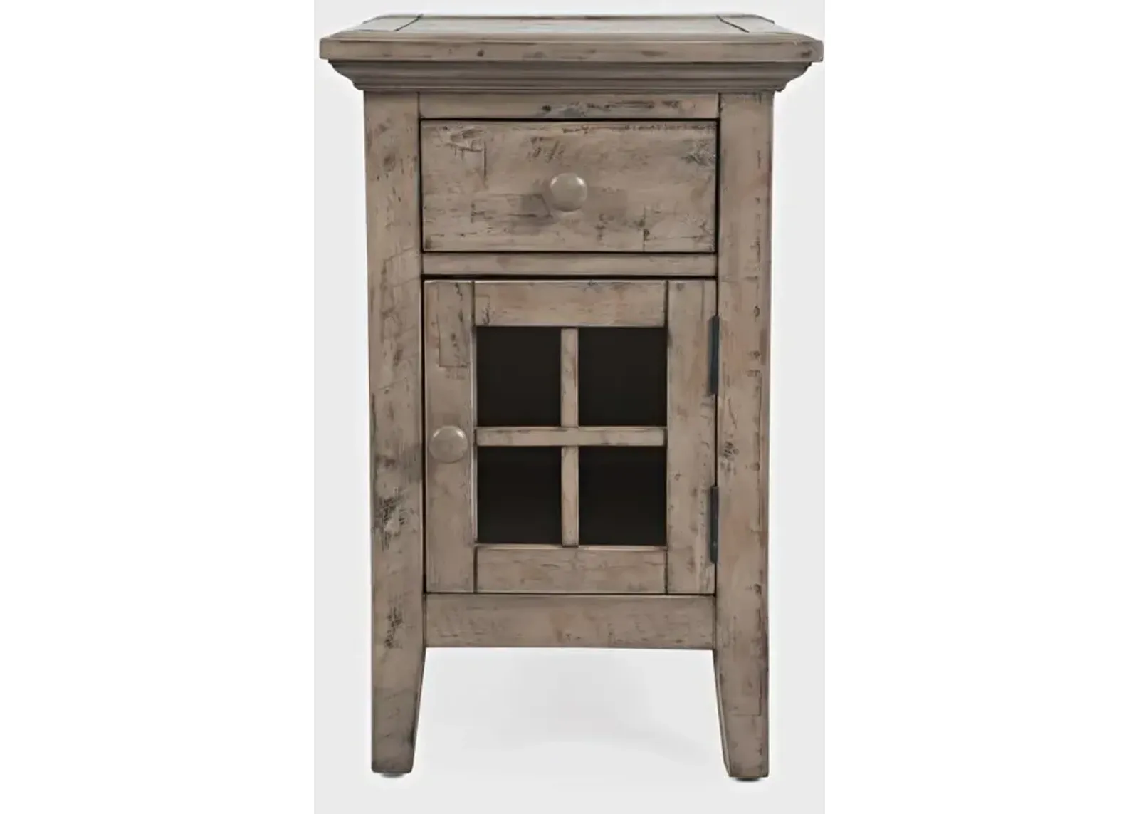 Craftsman Power Side Table - Gray