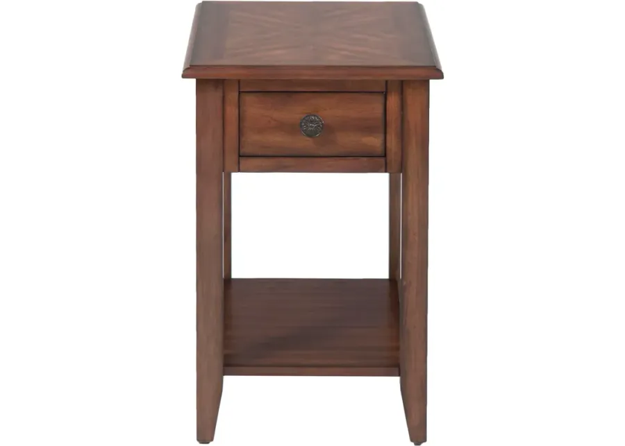 Lenore Side Table - Brown