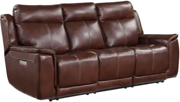 Chestnut Douglas Triple Power Sofa
