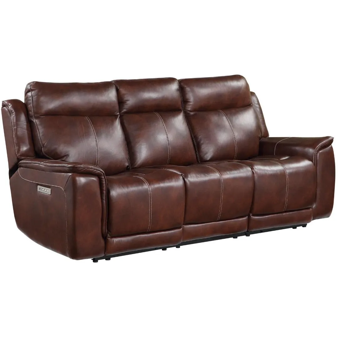 Chestnut Douglas Triple Power Sofa