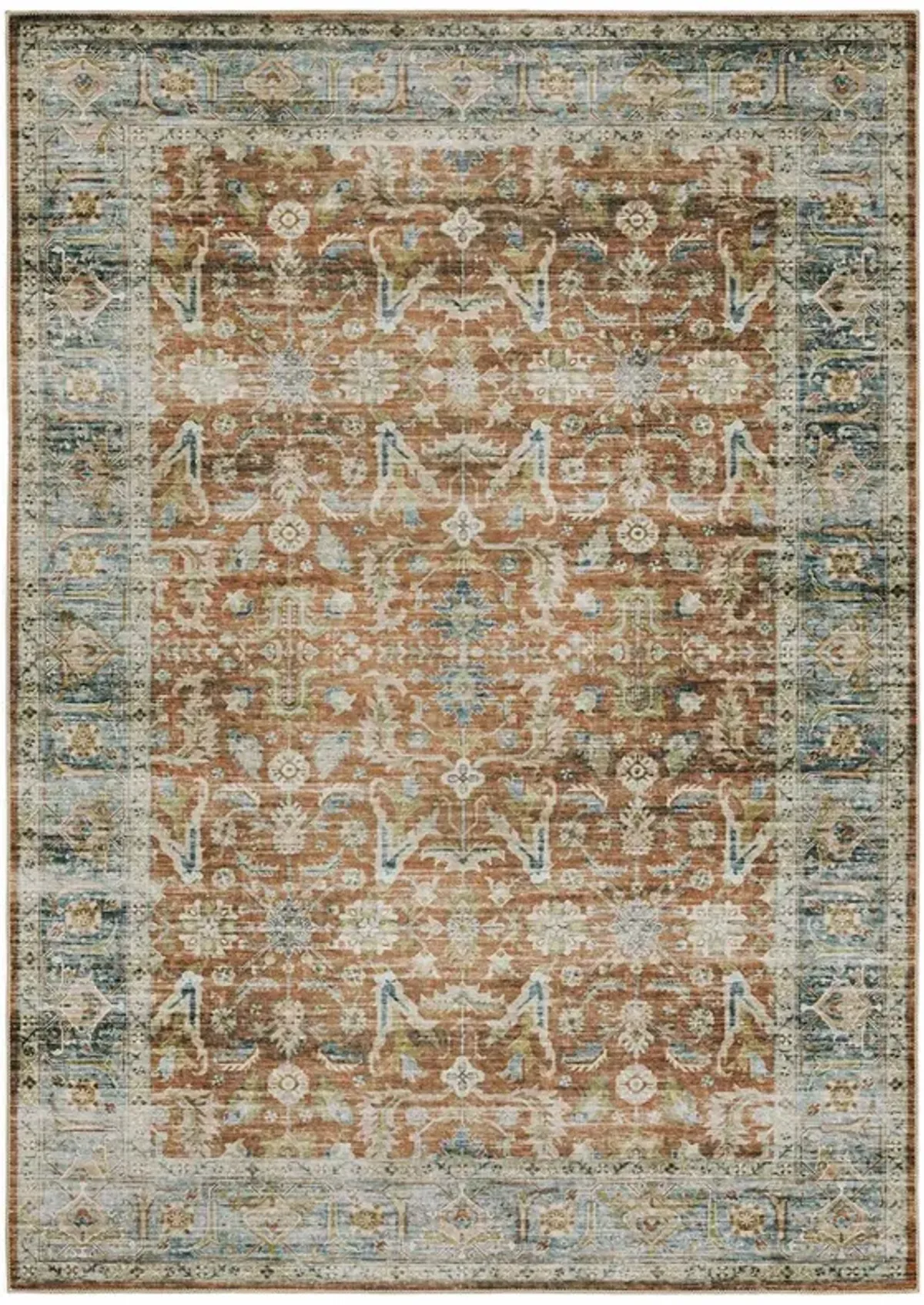 5 x 7 Charleston Bronze Washable Rug