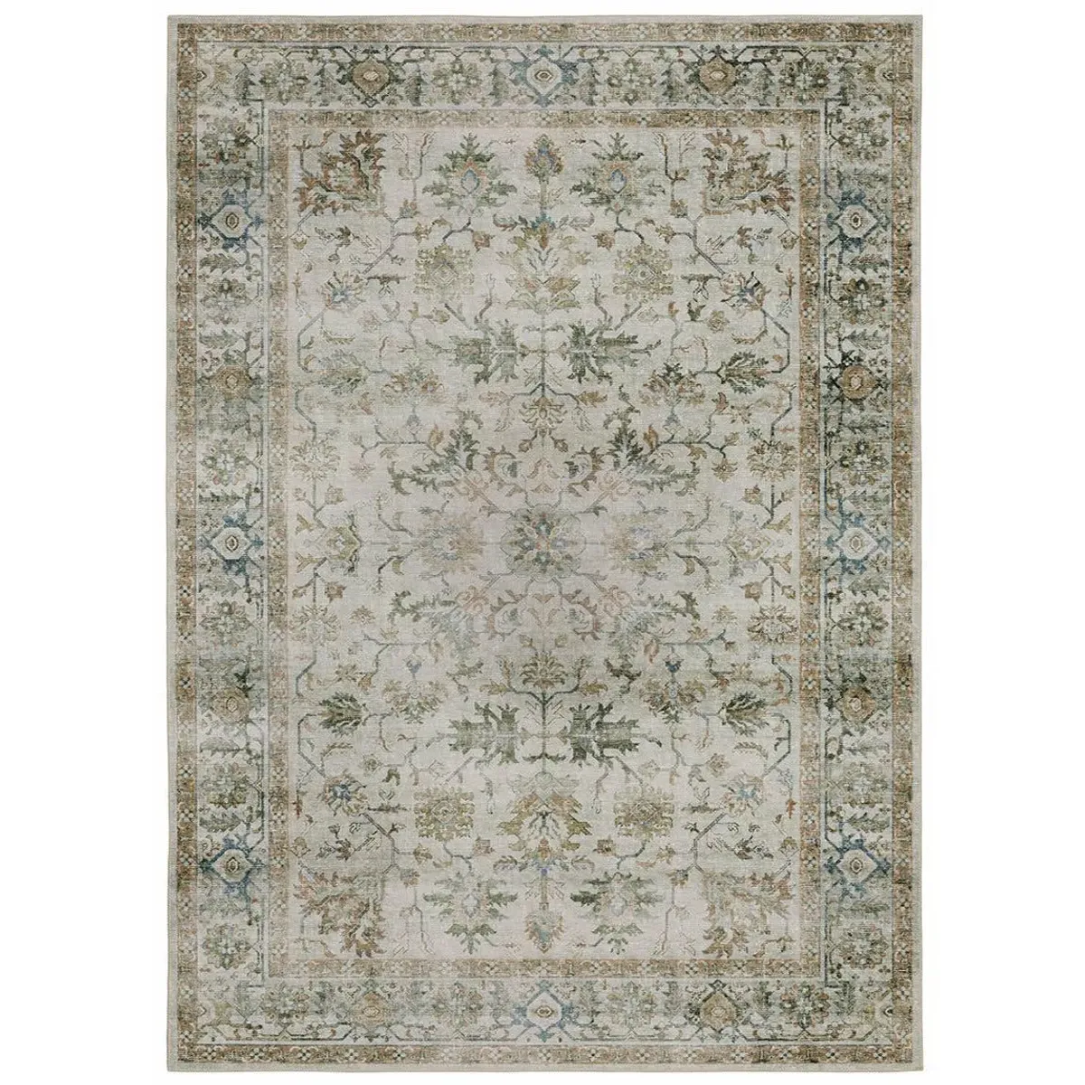 4 x 6 Charleston Ivory Washable Rug