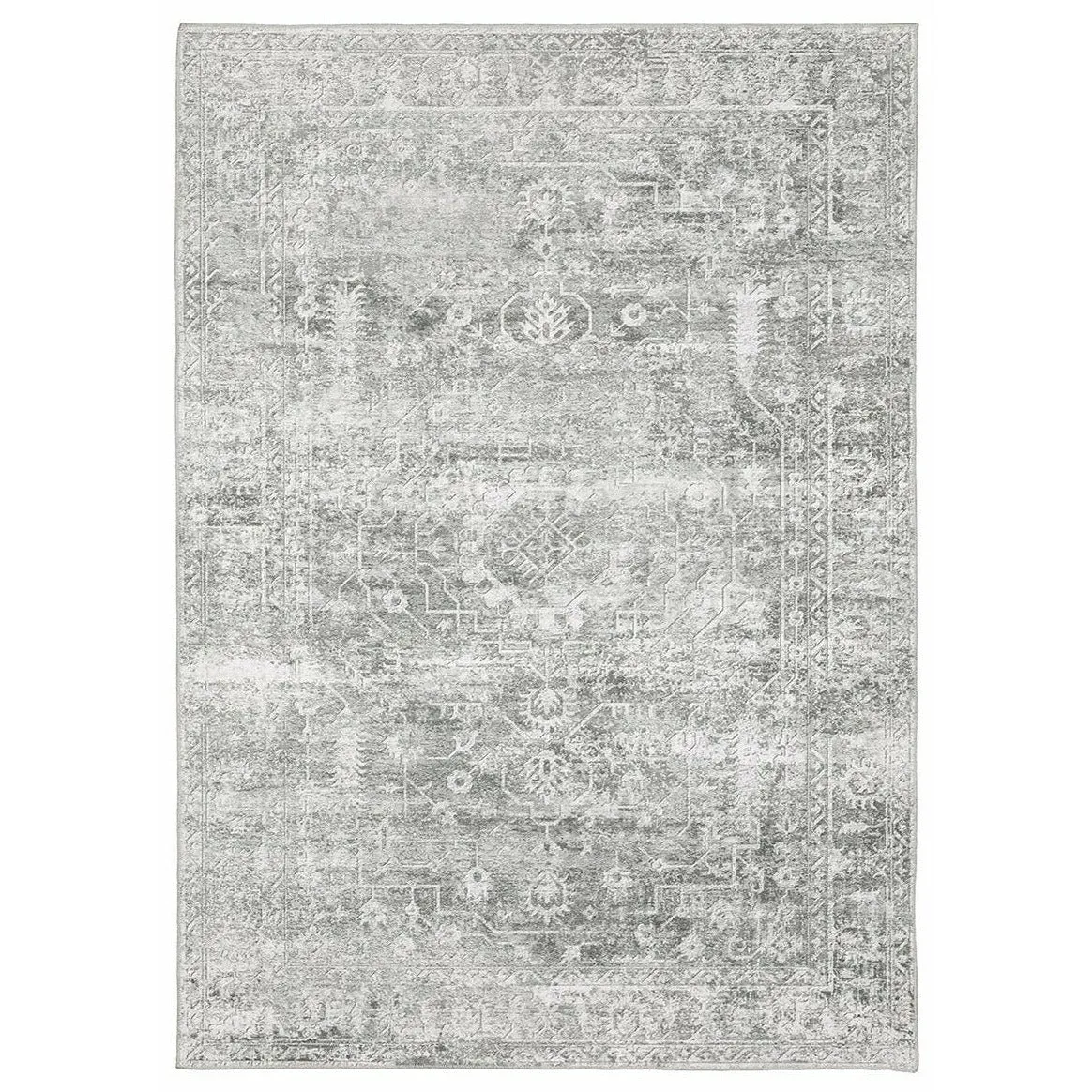 5 x 7 Malibu Platinum Washable Rug