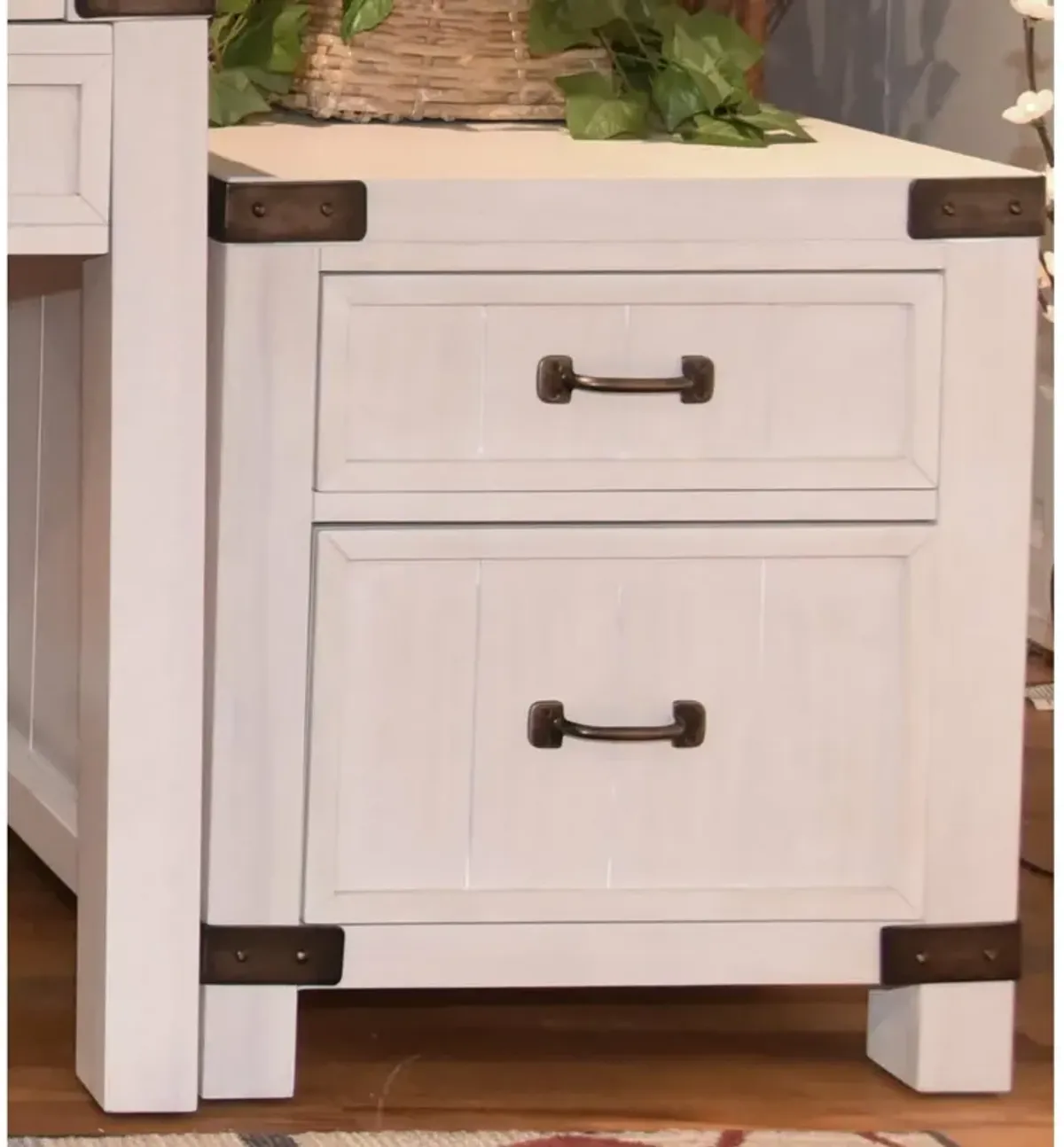 Country Lane File Cabinet End Table