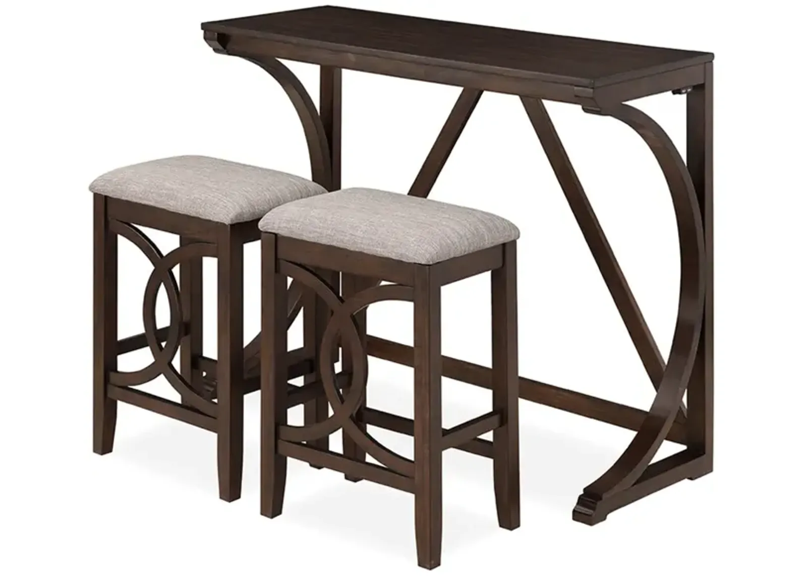 Bella Sofa Table with 2 Stools - Cherry