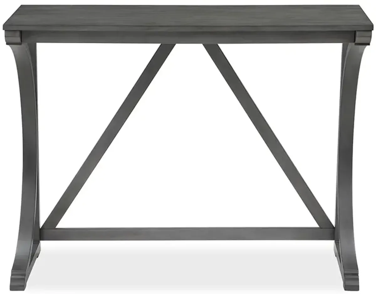 Bella Sofa Table with 2 Stools - Gray