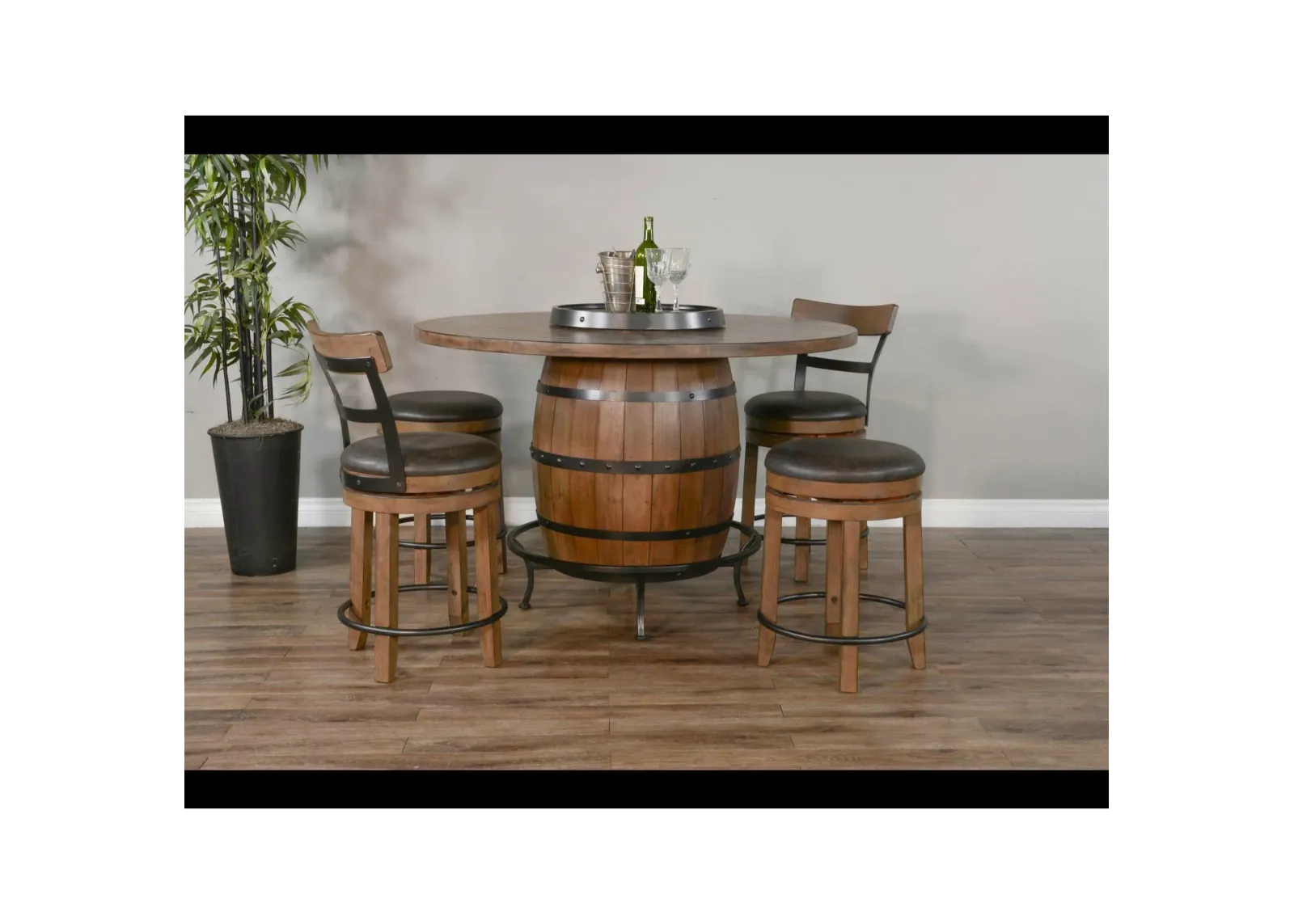 Buckskin Table with Stools