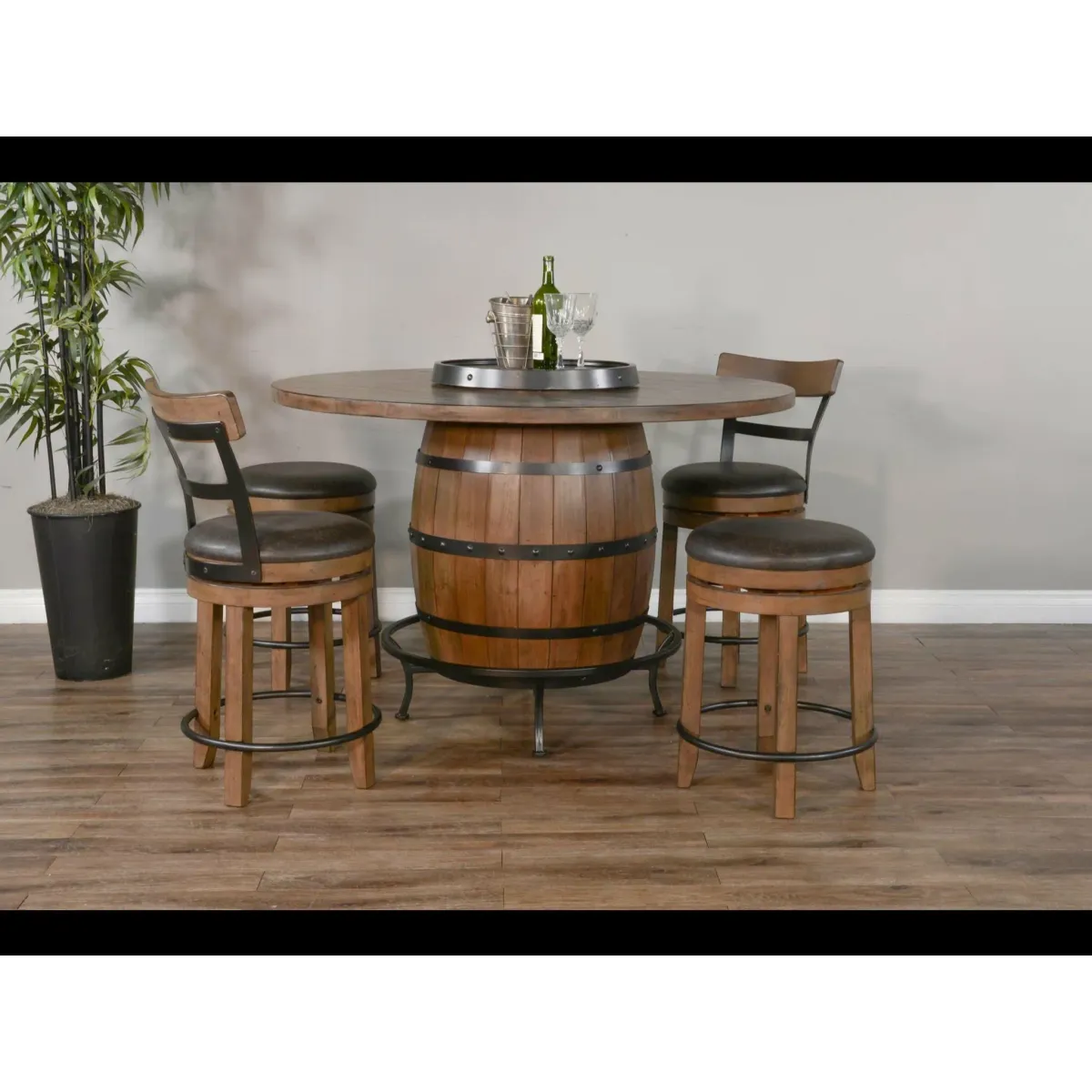 Buckskin Table with Stools