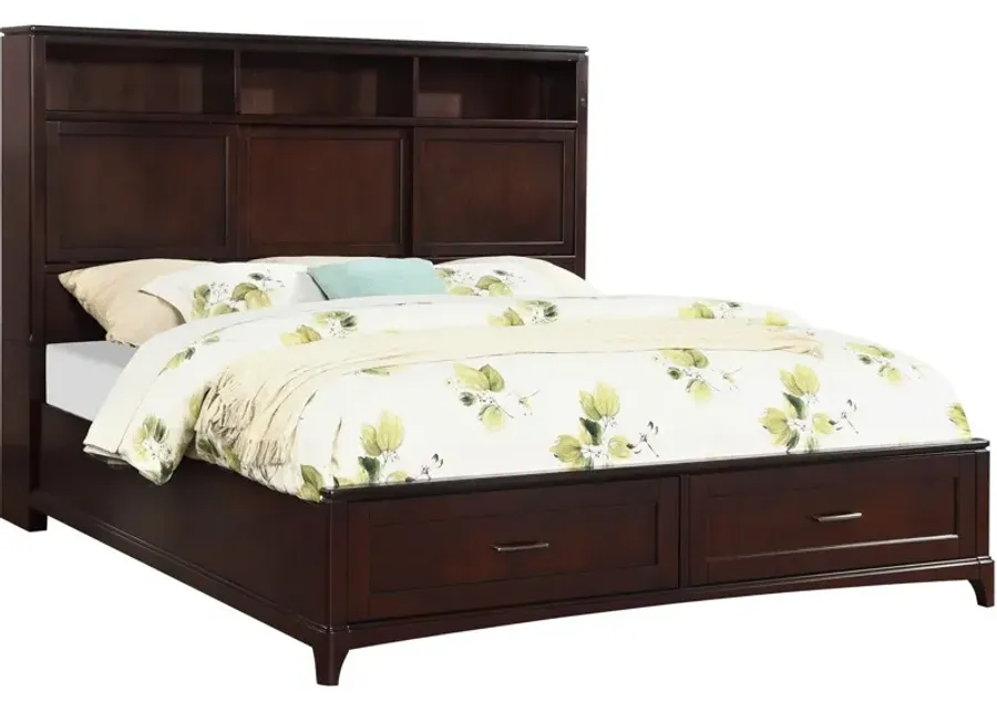 Queen Chelsea Bookcase Bed