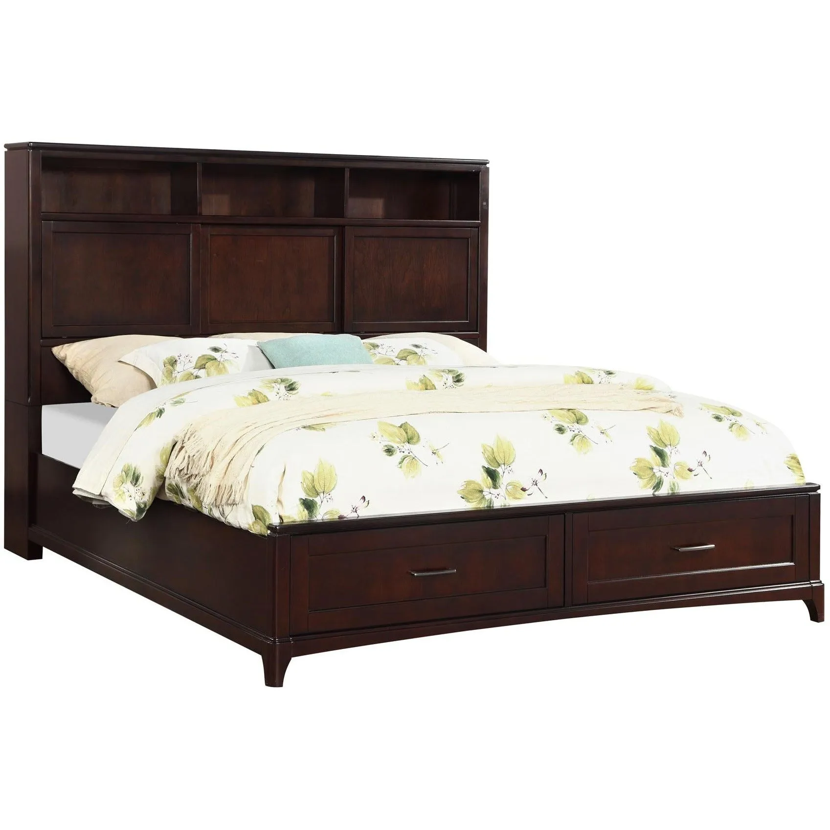 Queen Chelsea Bookcase Bed