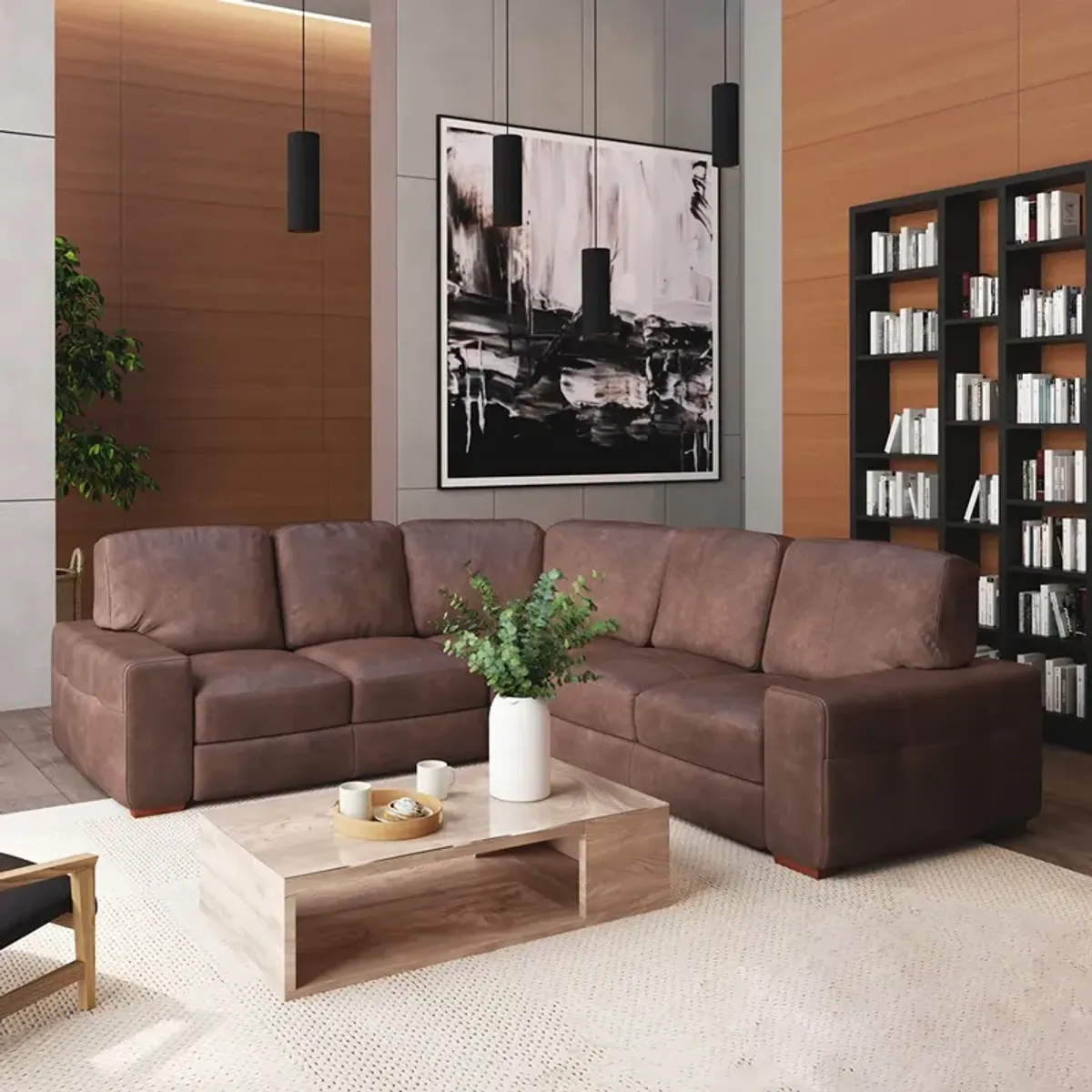 Lovington Leather Sectional III