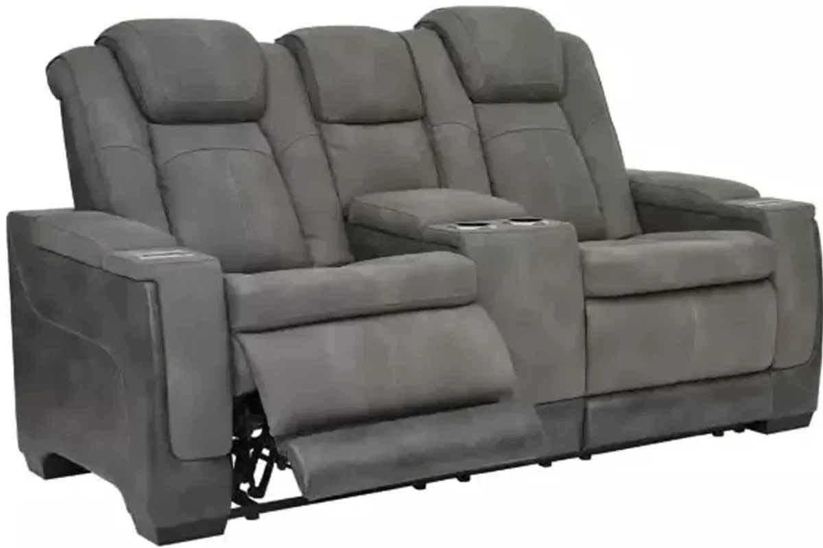 Next-Gen DuraPella Power Reclining Loveseat with Console