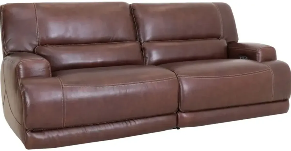 Grant Power Sofa - Dark Brown