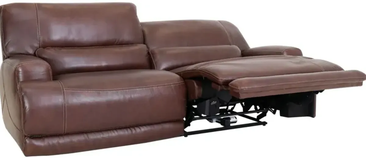 Grant Power Sofa - Dark Brown