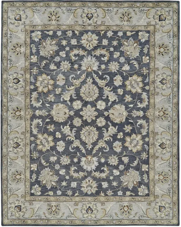 8 x 10 Eaton Charcoal Rug