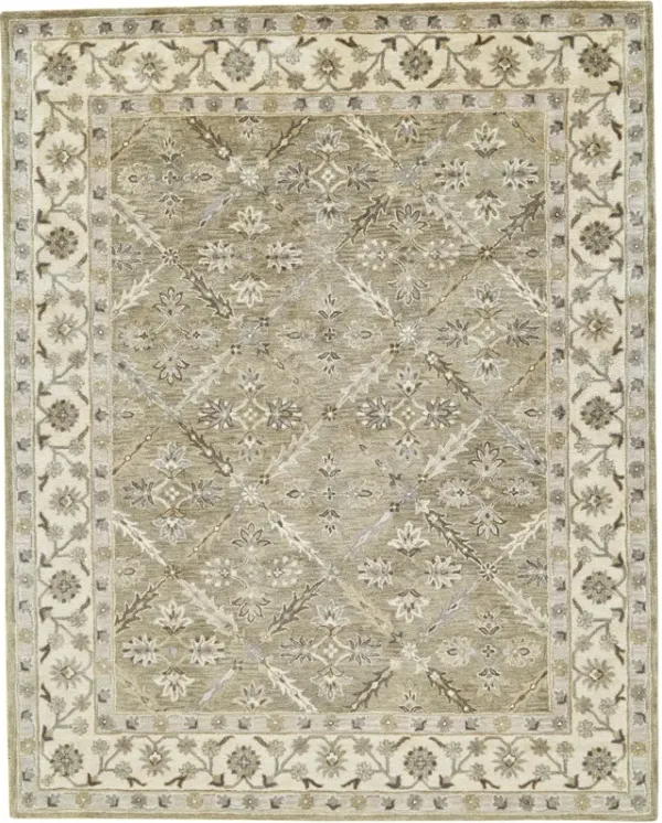5 x 8 Eaton Green Rug