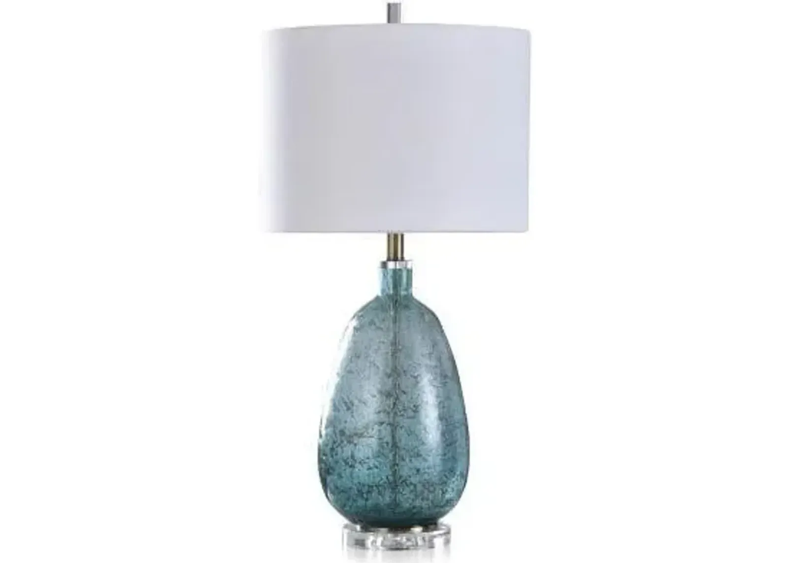 Tinted Turquoise Table Lamp