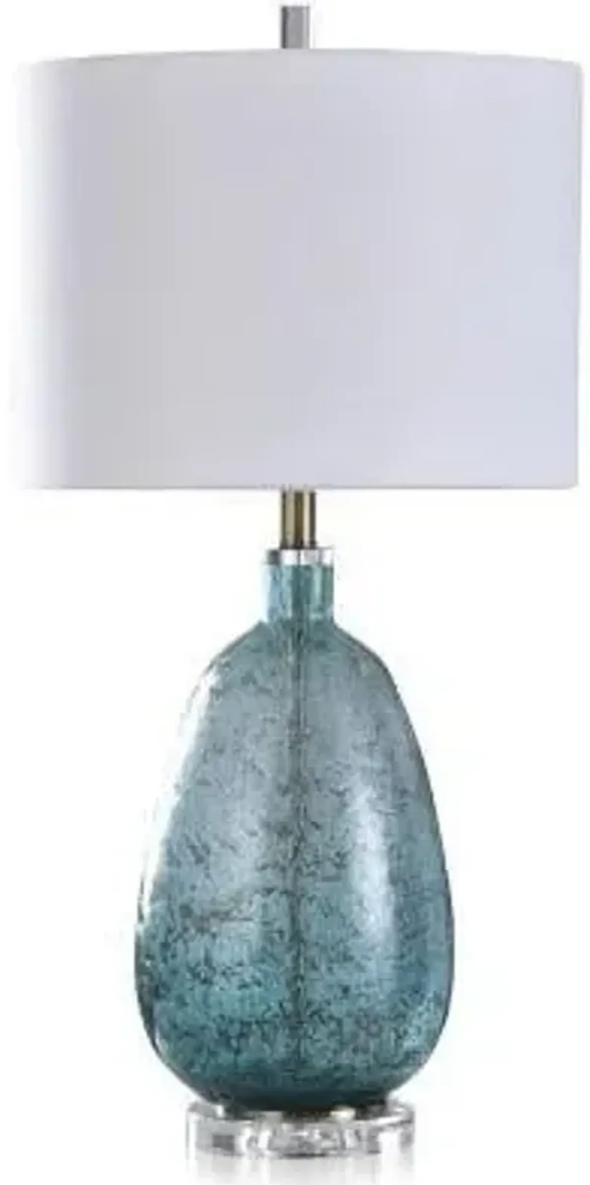 Tinted Turquoise Table Lamp