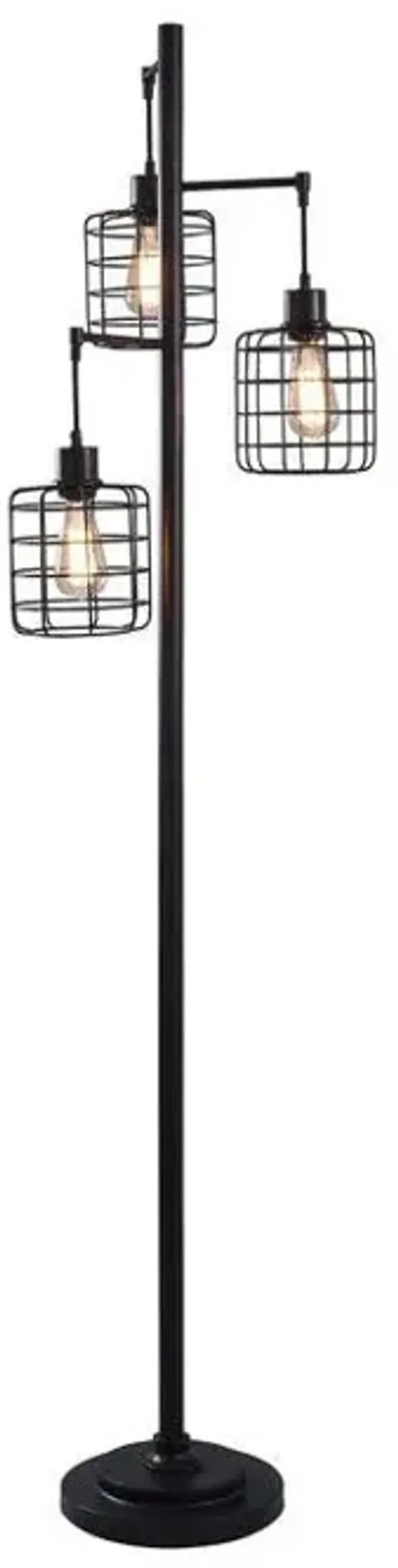 Madison Bronze Cage Chade Floor Lamp