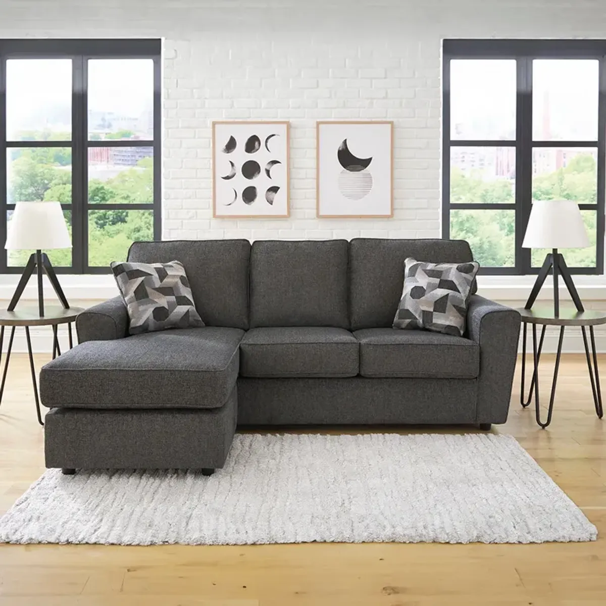 Cascilla Sofa Chaise - Slate