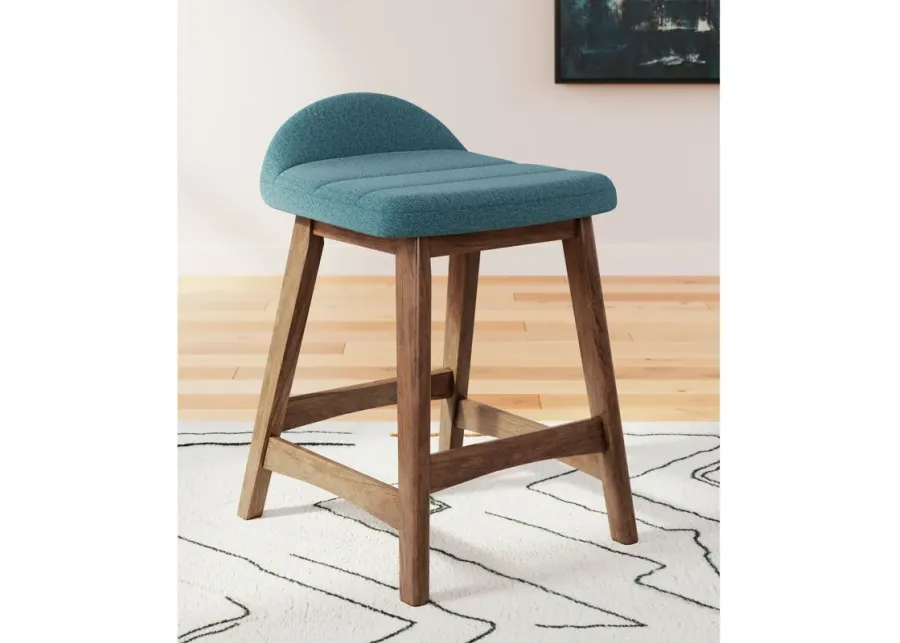 Lyncott Counter Height Bar Stool - Blue