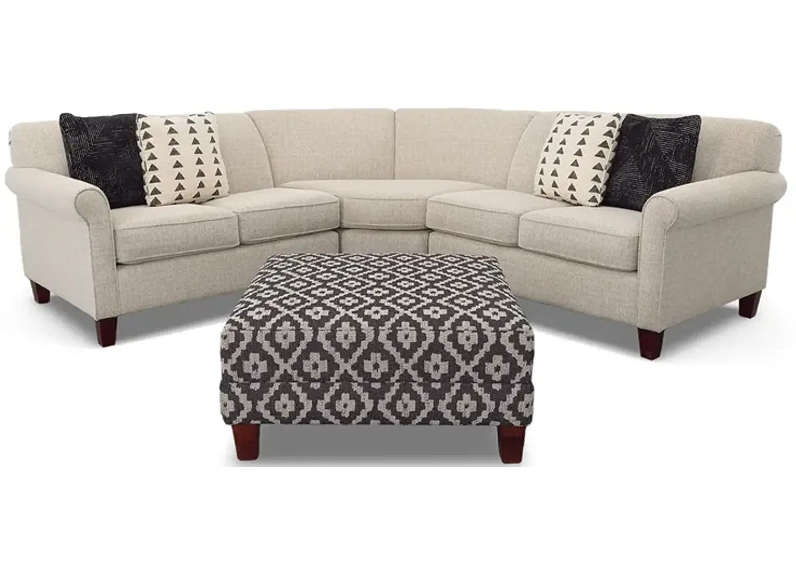 Branch Sectional with Square Ottoman Branch Sectional with Ottoman