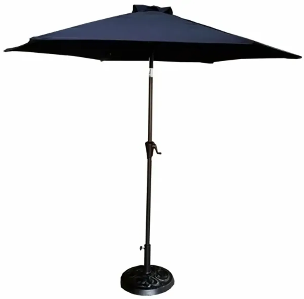 Navy Patio Umbrella with Base