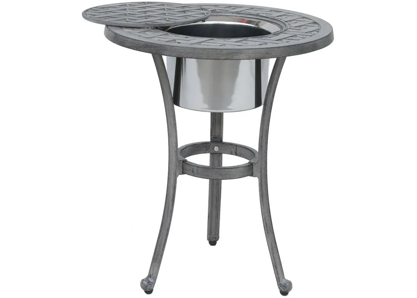 Castlerock Outdoor Ice Bucket Accent Table