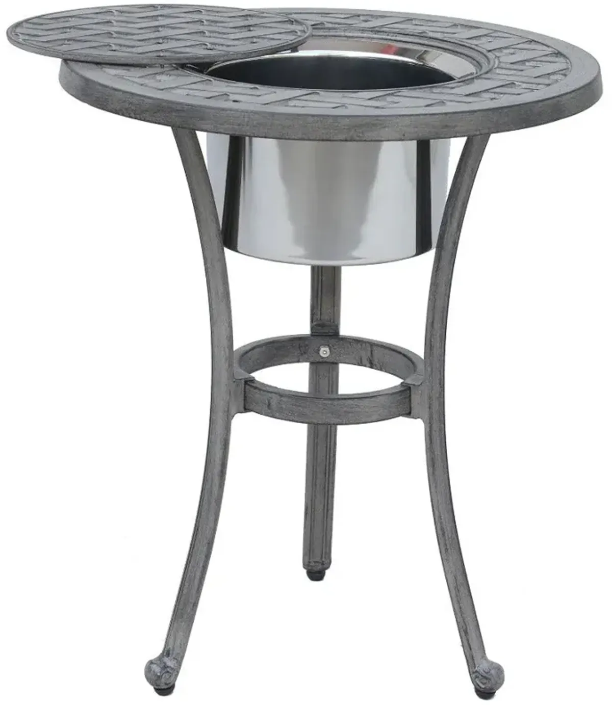 Castlerock Outdoor Ice Bucket Accent Table