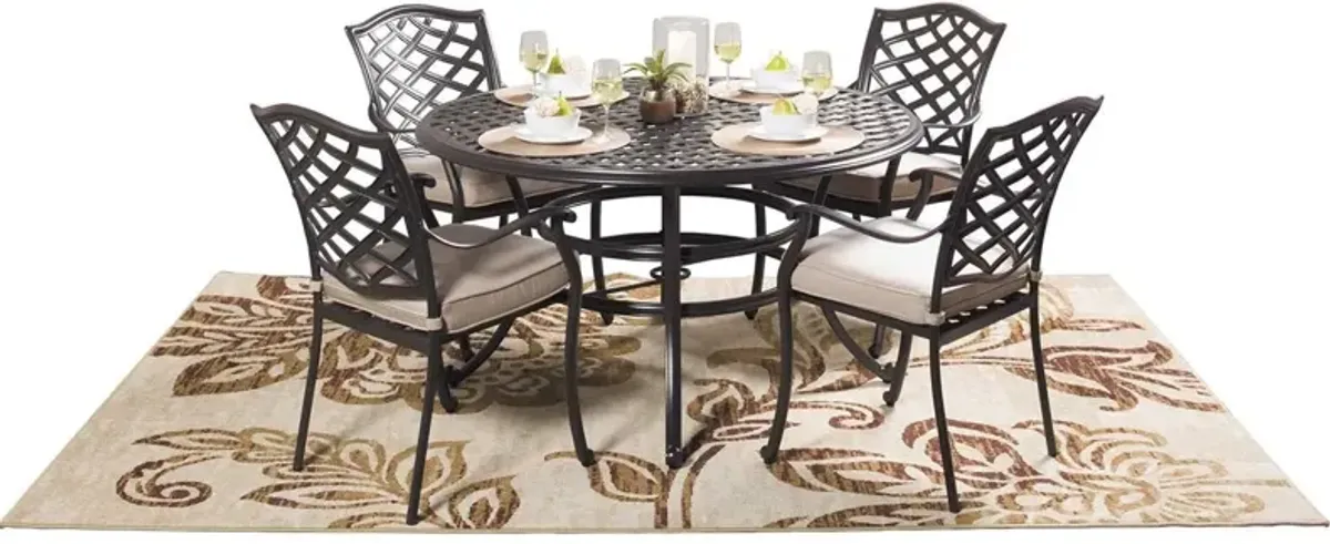 Halston Outdoor Round Dining Set