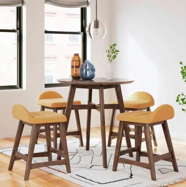 Yellow Lyncott Counter Height Dining Set