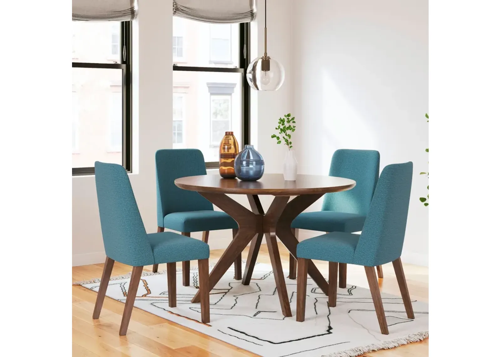 Blue Lyncott Dining Set