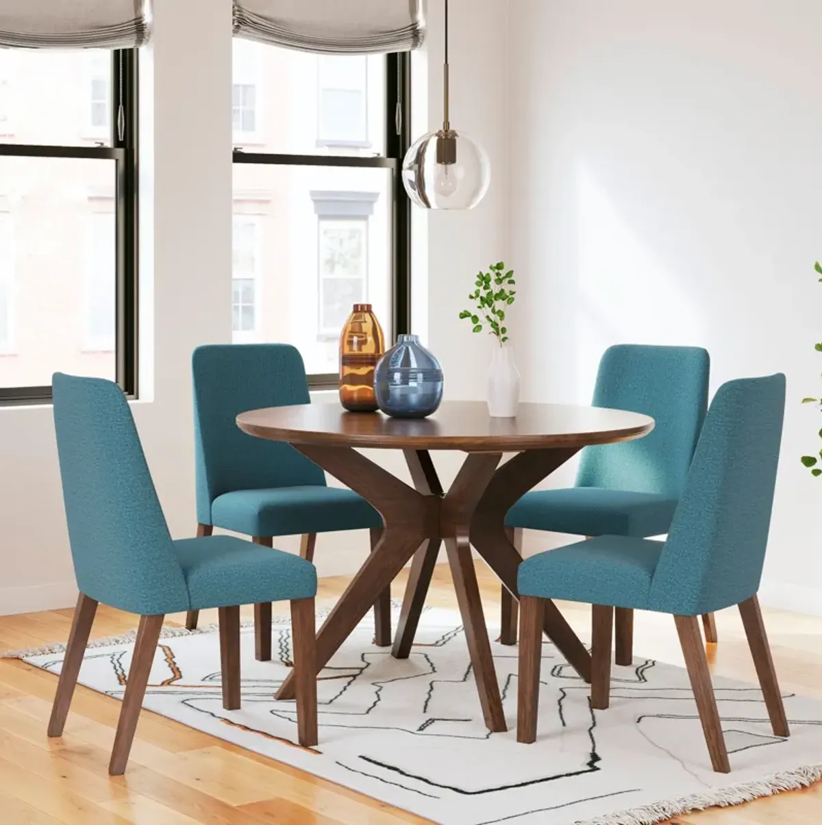 Blue Lyncott Dining Set